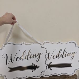 Two wedding signs